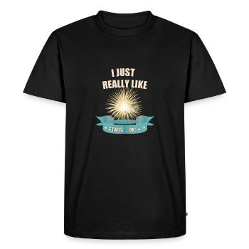 Stetnen lover - Men's Premium Organic T-Shirt - black - Front - Nico (187cm)