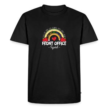 Front Office Squad - School Admin Administrative - Men's Premium Organic T-Shirt - black - Front - Nico (187cm)