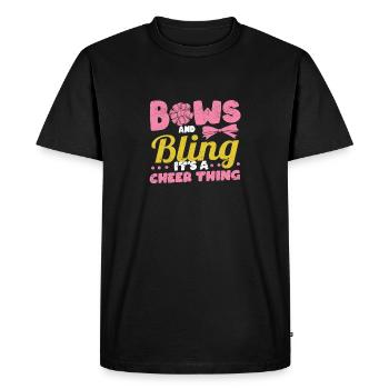 Schleifen & Bling It's A Cheer Thing Cheerleading - Men's Premium Organic T-Shirt - black - Front - Nico (187cm)