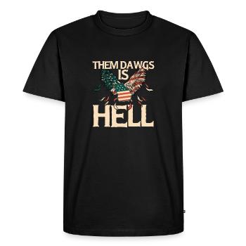 Them Dawgs Is Hell - le design pour tous les fans! - T-shirt Premium bio Homme - noir - Devant - Nico (187cm)