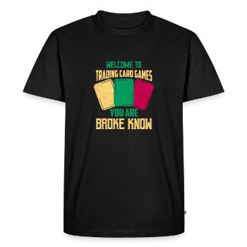 Welcome To Trading Card Games Collector TCG - Men's Premium Organic T-Shirt - black - Front - Nico (187cm)