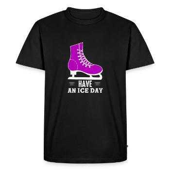 Have An Ice Day Skating Figure Skater - Men's Premium Organic T-Shirt - black - Front - Nico (187cm)