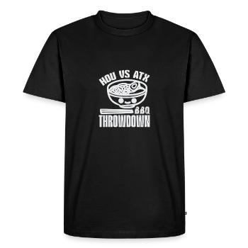 HOU VS ATX BBQ THROWDOWN - Men's Premium Organic T-Shirt - black - Front - Nico (187cm)