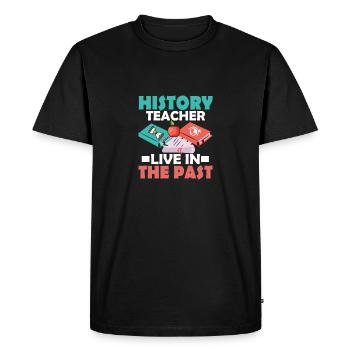 HIstory Enseignant Vivre dans le passé Professeurs d’éducation - T-shirt Premium bio Homme - noir - Devant - Nico (187cm)