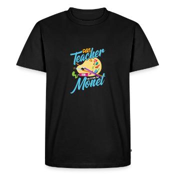 Professeur d’art Do It For The Monet Artist Education - T-shirt Premium bio Homme - noir - Devant - Nico (187cm)