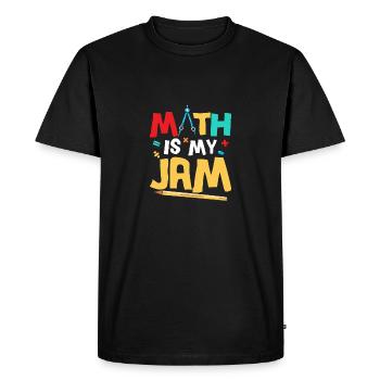 Math Is My Jam Education Math Teacher - Men's Premium Organic T-Shirt - black - Front - Nico (187cm)