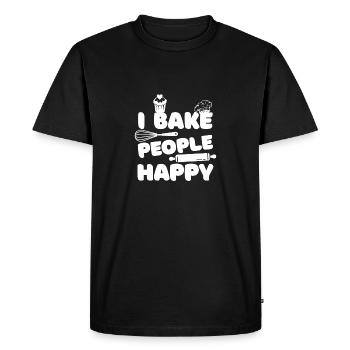 Pâtisserie Boulangerie Boulangerie Pâtissier - T-shirt Premium bio Homme - noir - Devant - Nico (187cm)