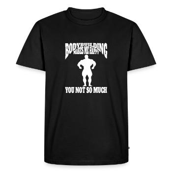 Musculation Sports Fitness Sports Fitness Athlètes - T-shirt Premium bio Homme - noir - Devant - Nico (187cm)