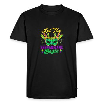 Let The Shenanigans Begin Mardi Gras Parade - Men's Premium Organic T-Shirt - black - Front - Nico (187cm)