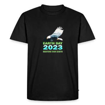 Restaurer notre Terre Sensibiliser le public au Jour de la Terre 20 - T-shirt Premium bio Homme - noir - Devant - Nico (187cm)