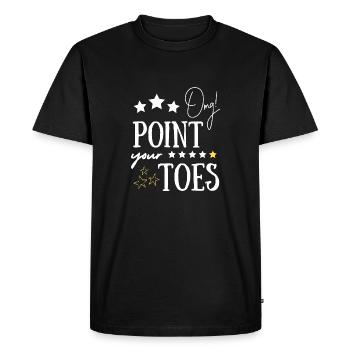 omg point your toes - T-shirt Premium bio Homme - noir - Devant - Nico (187cm)
