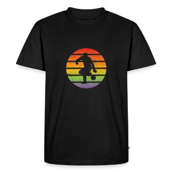 Football Design Football Player Football Équipe de football - T-shirt Premium bio Homme - noir - Devant - Nico (187cm)