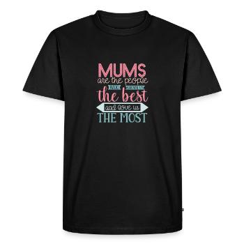 Amour de famille L’amour de la mère - Fête des mères - T-shirt Premium bio Homme - noir - Devant - Nico (187cm)