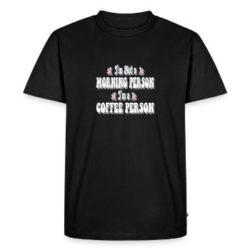 Je suis une personne de café - Design amusant pour Coffee Love - T-shirt Premium bio Homme - noir - Devant - Nico (187cm)