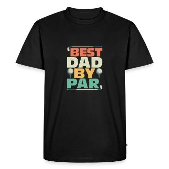 Meilleur papa par Golf Golf - T-shirt Premium bio Homme - noir - Devant - Nico (187cm)