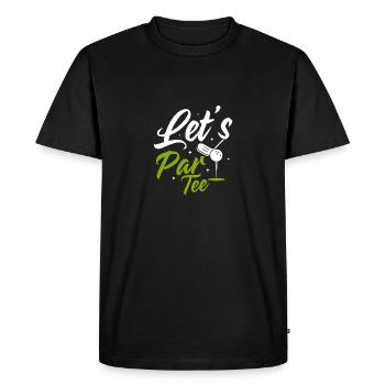 Let's Par Tee Golf Golfing - T-shirt Premium bio Homme - noir - Devant - Nico (187cm)