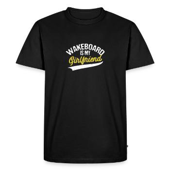 Le wakeboard est mon wakeboard drôle de copine - T-shirt Premium bio Homme - noir - Devant - Nico (187cm)