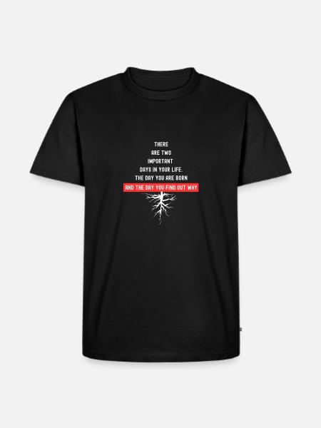 Be Motivated - Motivational Note Clothing - Men's Premium Organic T-Shirt - black