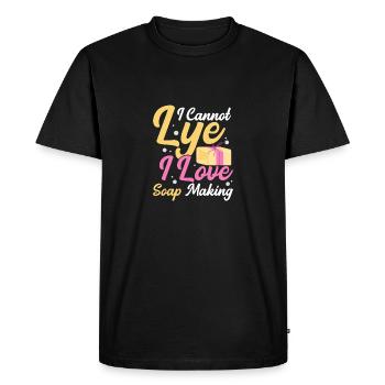 I Cannot Lye I Love Soap Making Soapmaking Soapmak - Men's Premium Organic T-Shirt - black - Front - Nico (187cm)