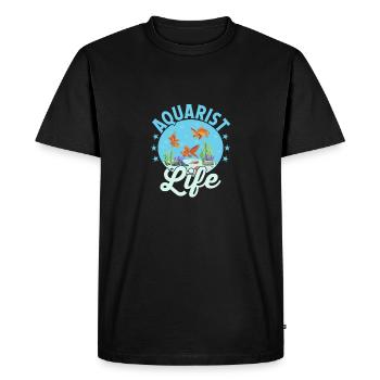 Aquariophile Fish Keeping Aquarium Propriétaire - T-shirt Premium bio Homme - noir - Devant - Nico (187cm)