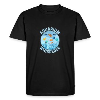 Aquarium Whisperer Aquarium Owner Fish Keeping - Men's Premium Organic T-Shirt - black - Front - Nico (187cm)