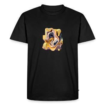 ..3D - T-shirt Premium bio Homme - noir - Devant - Nico (187cm)