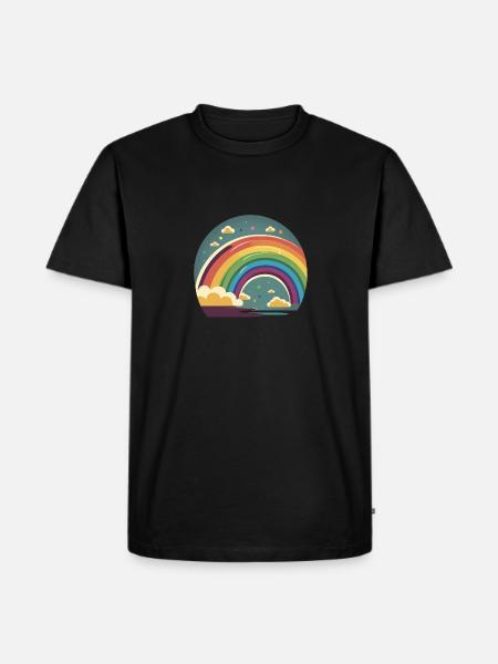 RAINBOW - Men's Premium Organic T-Shirt - black