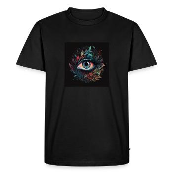 TRIPPY - Men's Premium Organic T-Shirt - black - Front - Nico (187cm)