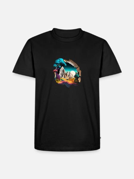 TRIPPY - Men's Premium Organic T-Shirt - black