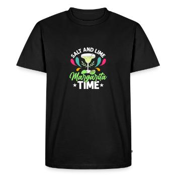 Margarita au sel et à la chaux Time Party Cinco De Mayo - T-shirt Premium bio Homme - noir - Devant - Nico (187cm)