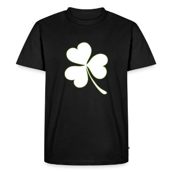 Cloverleaf - T-shirt Premium bio Homme - noir - Devant - Nico (187cm)
