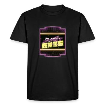 Cadeau Alien Je ne parle pas humain Déclaration actuelle - T-shirt Premium bio Homme - noir - Devant - Nico (187cm)