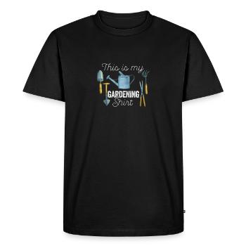 This is my gardening shirt funny gardener - Men's Premium Organic T-Shirt - black - Front - Nico (187cm)