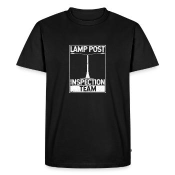 Équipe d’inspection des lampadaires Geocaching Fun - T-shirt Premium bio Homme - noir - Devant - Nico (187cm)