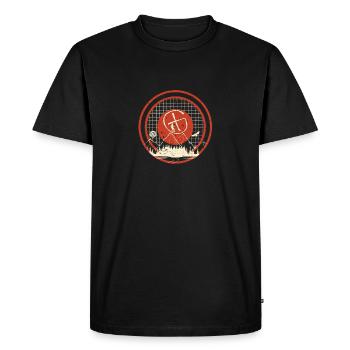 Géocachette Randonnée pédestre Chasse en plein air Géocache - T-shirt Premium bio Homme - noir - Devant - Nico (187cm)