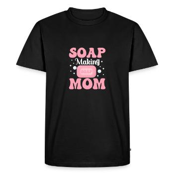Soap Making Mom Soapmaking Soapmaker - Men's Premium Organic T-Shirt - black - Front - Nico (187cm)