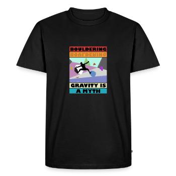 Bouldering Gravity est un Mytm 3 - T-shirt Premium bio Homme - noir - Devant - Nico (187cm)