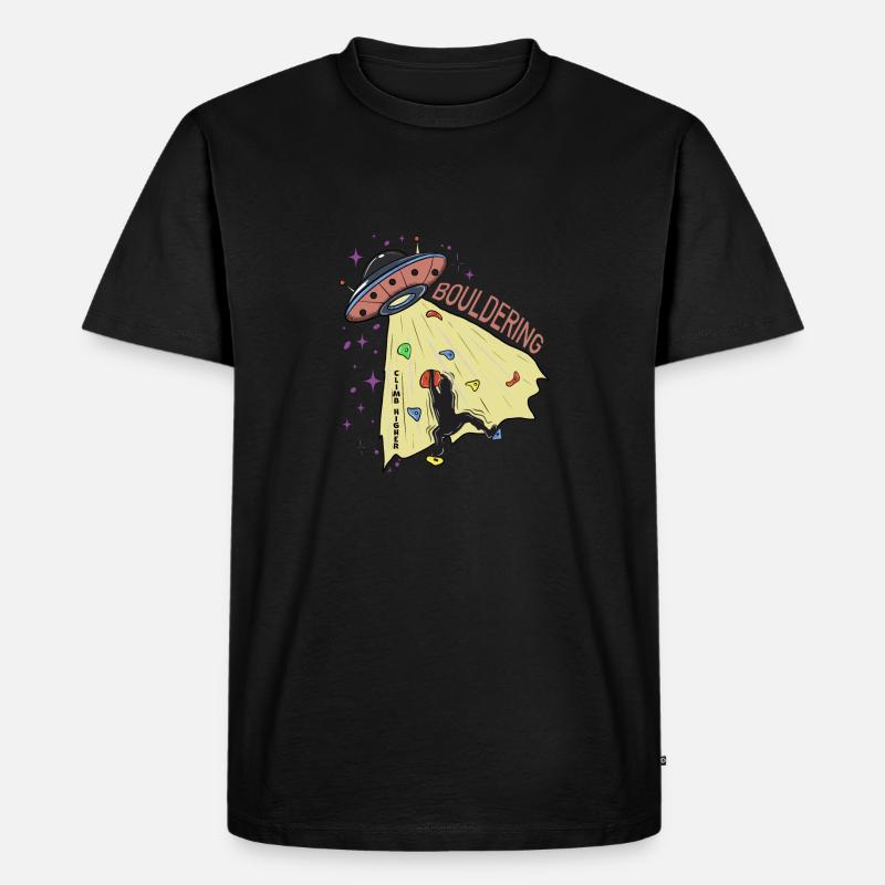 Bouldering 3 - Männer Premium Bio T-Shirt - Schwarz