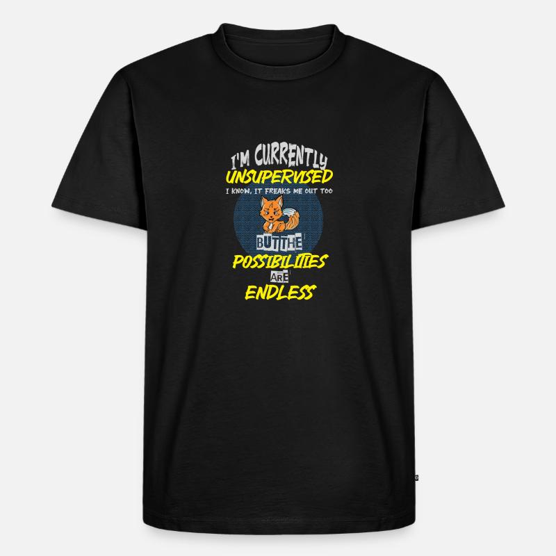 I am currently unsupervised - Männer Premium Bio T-Shirt - Schwarz