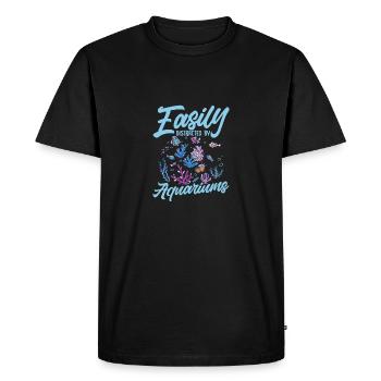 Easily Distracted By Aquariums Aquarium Owner Fish - Men's Premium Organic T-Shirt - black - Front - Nico (187cm)