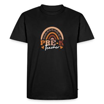 Pre-K Teacher Boho Teaching Back to School Class - T-shirt Premium bio Homme - noir - Devant - Nico (187cm)