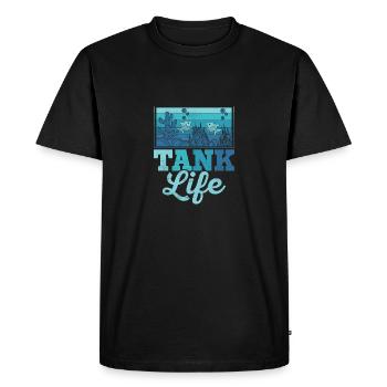 Tank Life Aquarium Owner Fish Keeping - Men's Premium Organic T-Shirt - black - Front - Nico (187cm)