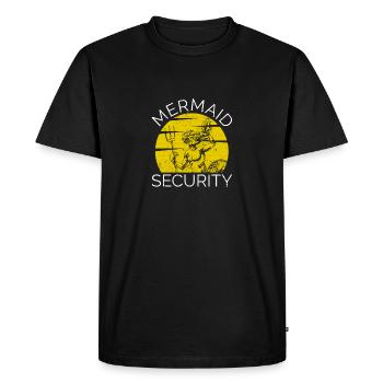 Mermaid Safety Funny Water Polo Sports - Men's Premium Organic T-Shirt - black - Front - Nico (187cm)