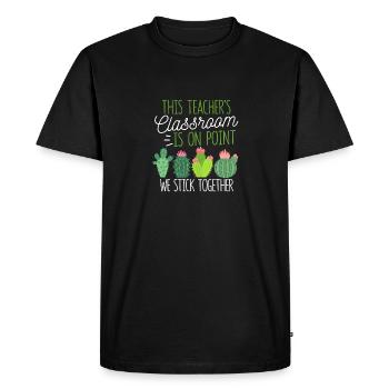 This teacher's classroom is to the point - Men's Premium Organic T-Shirt - black - Front - Nico (187cm)