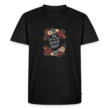 Mon gendre est mon enfant préféré pour Mother Pun - T-shirt Premium bio Homme - noir - Devant - Nico (187cm)
