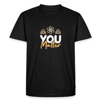 You Matter Science Professeur de chimie Biologie - T-shirt Premium bio Homme - noir - Devant - Nico (187cm)