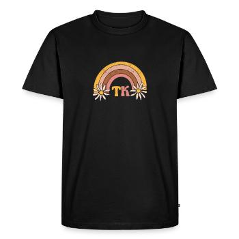 TK Teacher Student Cute Back To School Team Funny - Men's Premium Organic T-Shirt - black - Front - Nico (187cm)