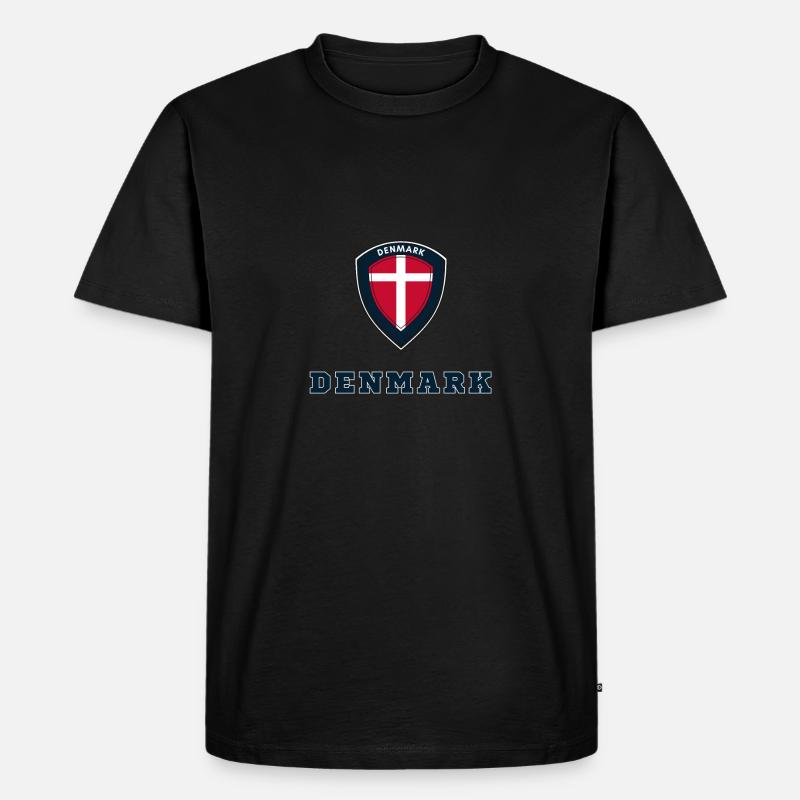 Dänemark - Männer Premium Bio T-Shirt - Schwarz