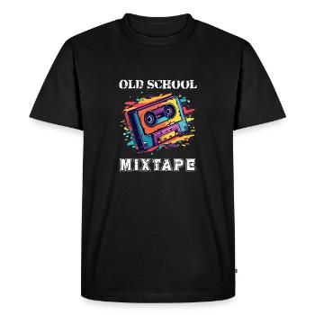 Like my mixtape - Men's Premium Organic T-Shirt - black - Front - Nico (187cm)