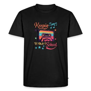 Like my mixtape - Men's Premium Organic T-Shirt - black - Front - Nico (187cm)